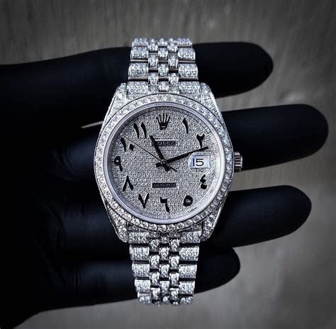 men's rolex diamond watch|rolex full diamond price.